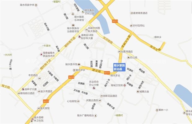陵水县市区地图